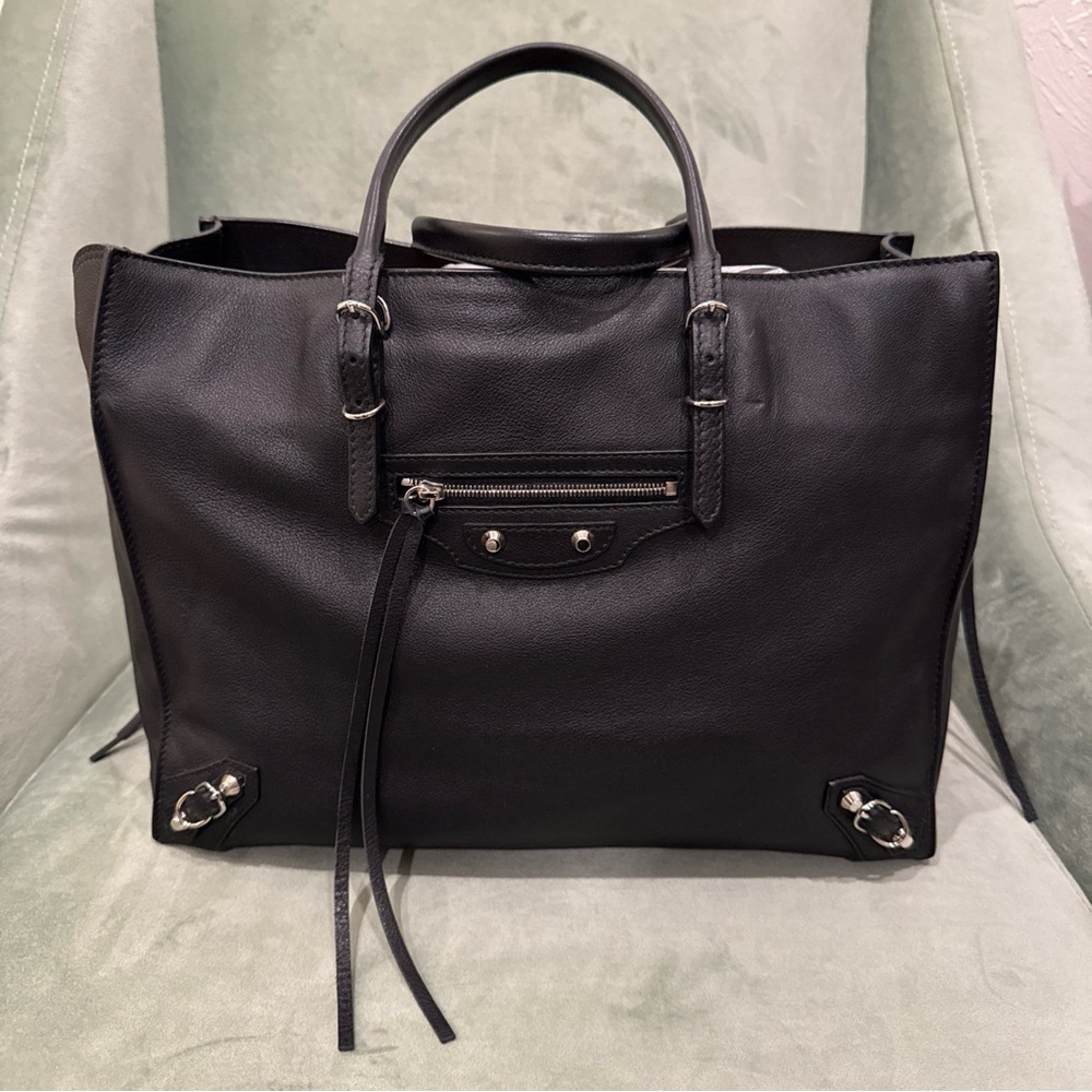 Authentic Balenciaga Papier B4 Leather Tote